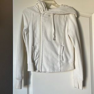 used off white converse jacket